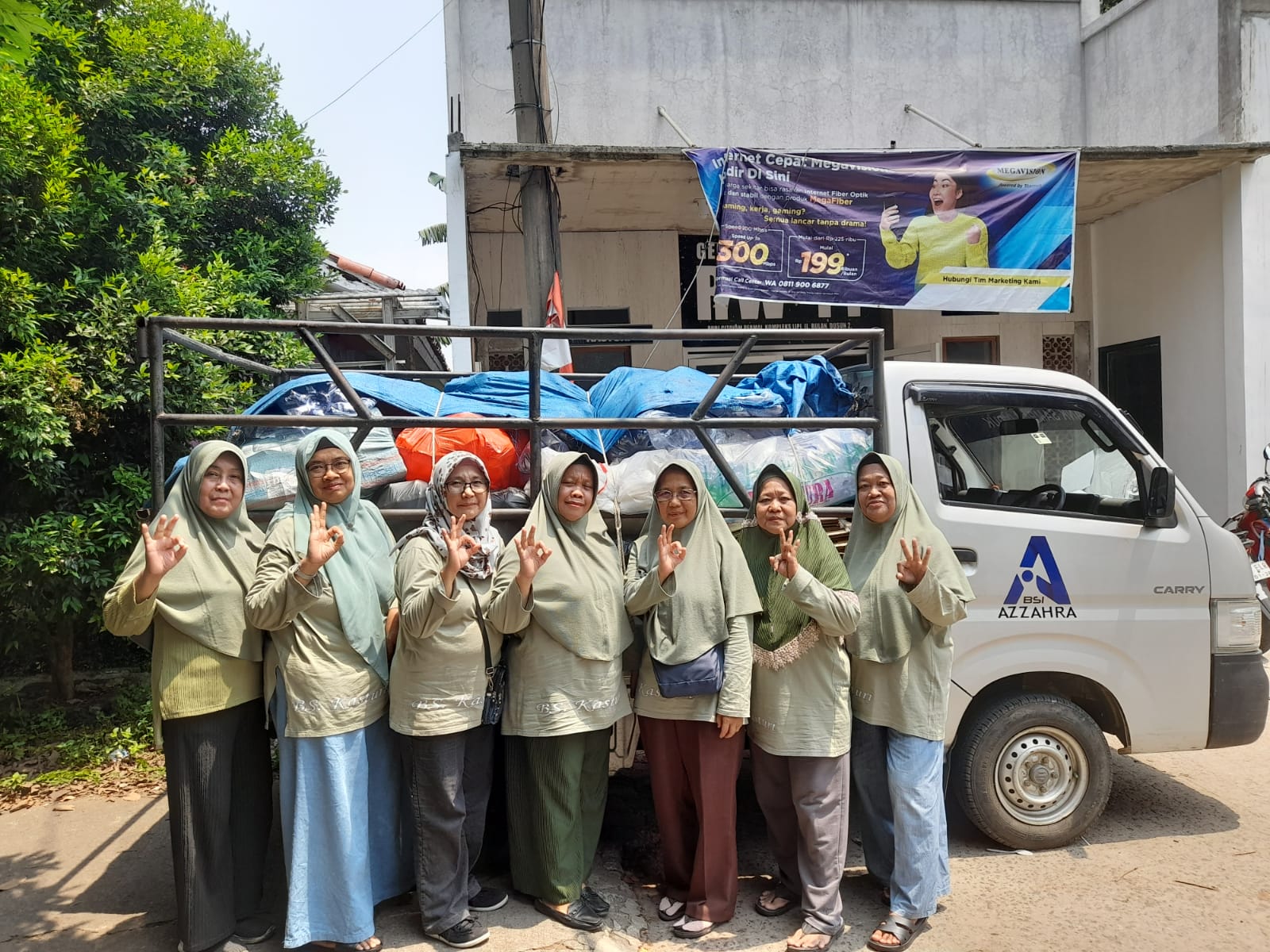 Pengangkutan Sampah terpilah di bank sampah
